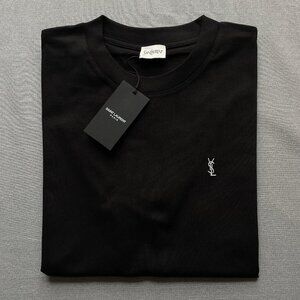 Saint Laurent Men Cotton Black Color T-shirt Size:XXL